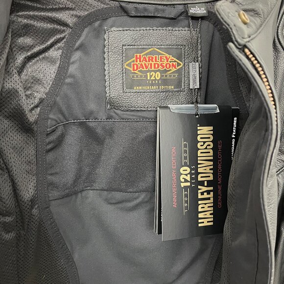 Harley-Davidson® Women's Leather Motorcycle Jacket Large - Picture 12 of 16